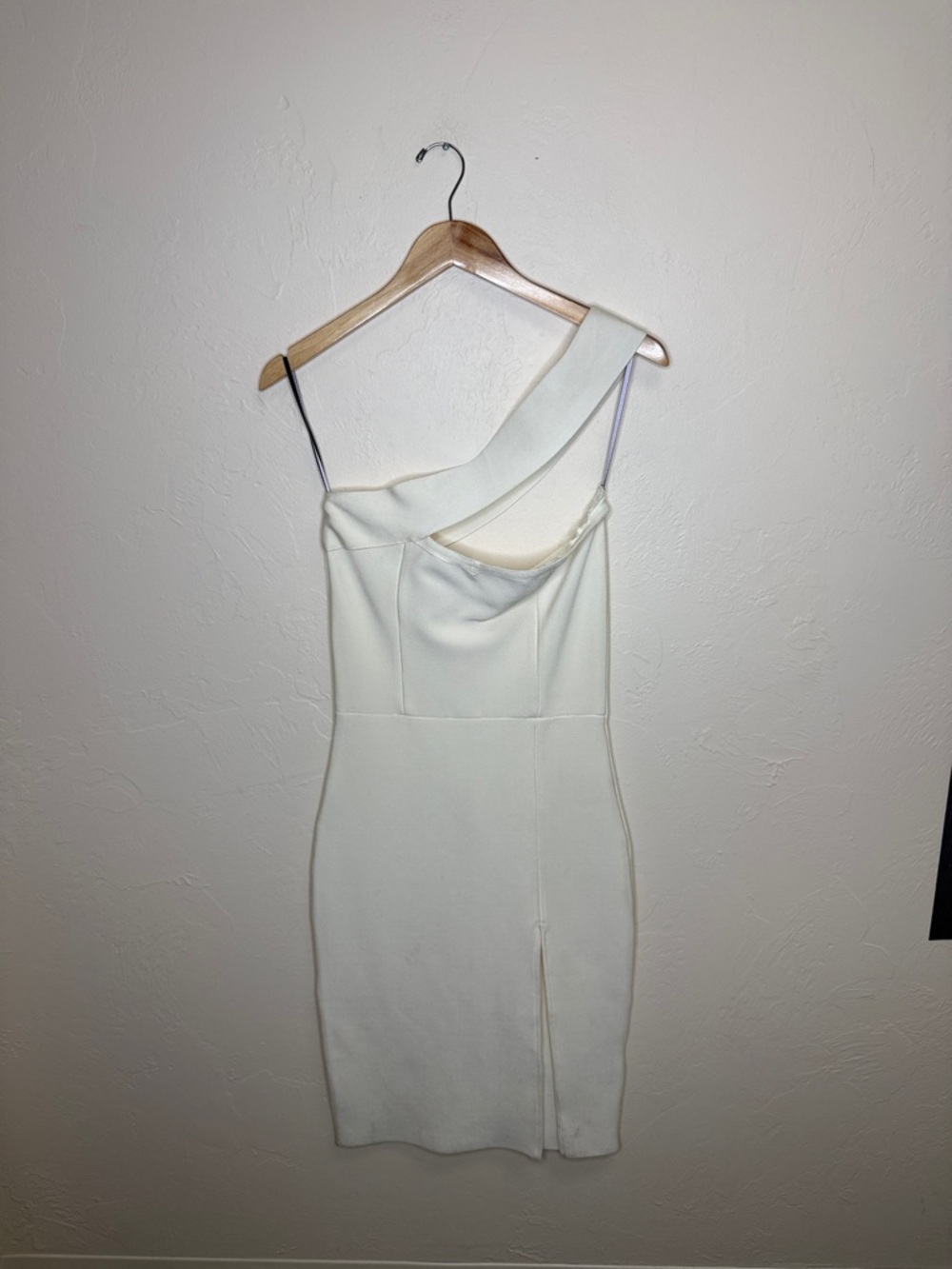 Elegant One-Shoulder White Cocktail Dress